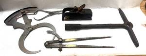 lot 99 image: Lot of Miscellaneous Tools Calipers