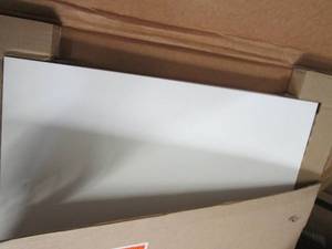 lot 39 image: 2- 36 inch white shelve...