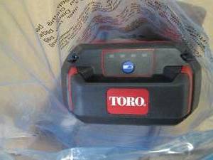 lot 46 image: toro l108 battery sticker says bad ...