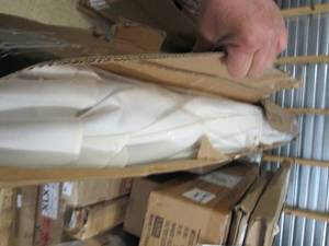 lot 71 image: white patio umbrella...