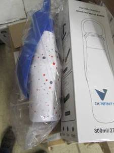 lot 82 image: portable stainelss pet water bottle...