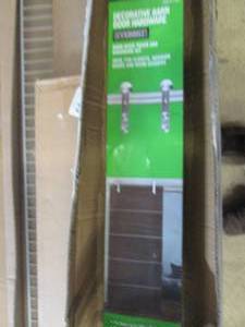 lot 94 image: decorative barn door hardware...