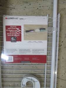 lot 99 image: 6 foot shelf kit with rod...