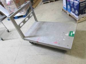 aluminnum cart rolls good...