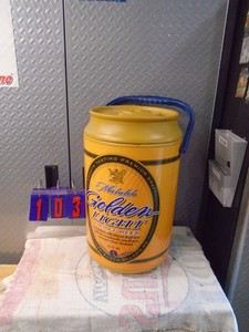 lot 103 image: Michelob Golden Light can shape cooler. Approx 20 high. As shown.