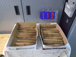 lot 110 image: Qty of 2 boxes of insulators. As shown.
