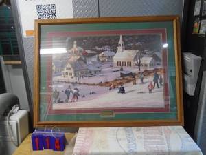 lot 114 image: Hill Side flyers print. As shown.
