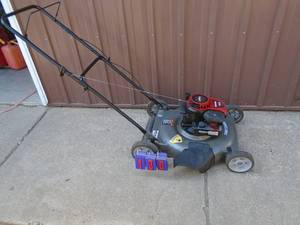 lot 130 image: Craftsman 4.5 hp push mower. Used condition. Tested & works.  As shown.
