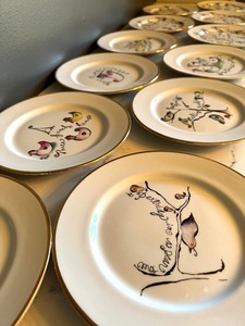 lot 37 image: Complete Set of 12 Rosanna 12 Days of Christmas Salad Plates