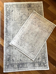 lot 57 image: Set of 2 Ruggable Washable Area Rugs with Intricate Patterns