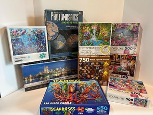 lot 83 image: Collection of 9 Piece Jigsaw Puzzles - Various Themes and Sizes