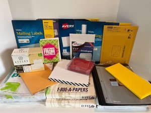 lot 87 image: Large Lot of Office and Mailing Supplies Set -SEE ALL PHOTOS