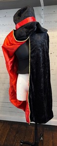 lot 213 image: Vintage Magician Costume Set with Cape, Bustier, Hat, Gloves, and Wand