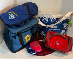 lot 243 image: Collection of Branded Coolers and Insulated Bags Including Wayzata Trojans