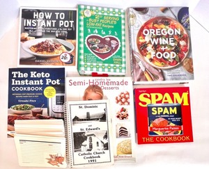 lot 61 image: Collection of 7 Cooking and Recipe Books with Recipe Cards
