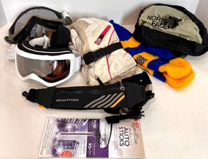 lot 72 image: Collection of Winter Sports Gear Including Goggles, Gloves, and Mittens