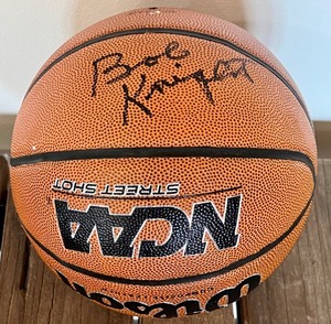 lot 135 image: Bob Knight Signed Wilson NCAA Street Shot Basketball