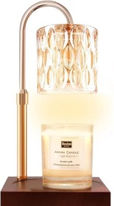lot 138 image: TOACSUPC Candle Warmer Lamp with Crystal Glass and Adjustable Timer