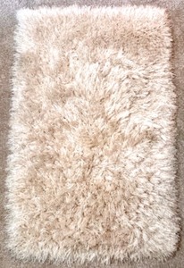 lot 315 image: Safavieh Venice Shag Area Rug in Pearl, 23 x 39