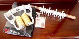 lot 337 image: Roll Recovery R8 and Ashley Black FasciaBlaster Massage Tools Set