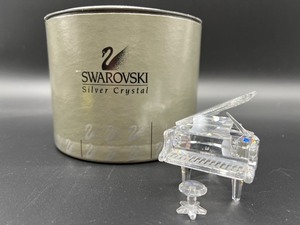 lot 457 image: Swarovski Silver Crystal Grand Piano Figurine with Stool