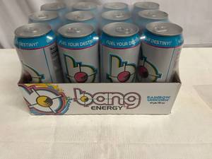 lot 346 image: SSS. 12x 16oz Bang Energy-Rainbow Unicorn