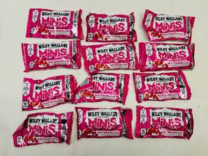 lot 212 image: 12x 3.5oz Wiley Wallaby Minis-Watermelon Licorice