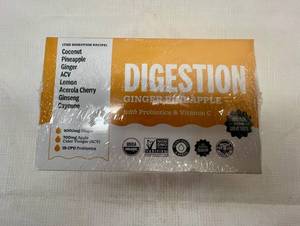 lot 438 image: MM. 10x 2oz Suja Juice Digestion wProbiotics & Vitamin C-Retail $40.00