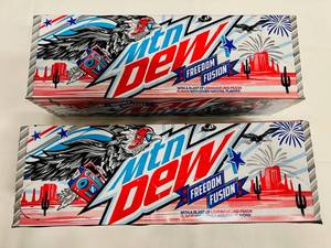 lot 59 image: II. 2x 12packs Mountain Dew Freedon Fusion