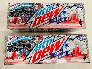 lot 61 image: II. 2x 12packs Mountain Dew Freedon Fusion