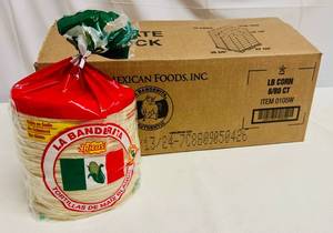 lot 65 image: 6x 80ct La Banderita Corn Tortillas
