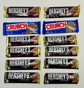 lot 101 image: SSS. Crunch Bars & Hersheys Milk Chocolate with Whole Almonds