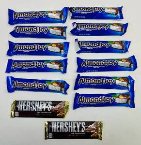 lot 102 image: SSS. Almond Joys & Hersheys Milk Chocolate with Whole Almonds