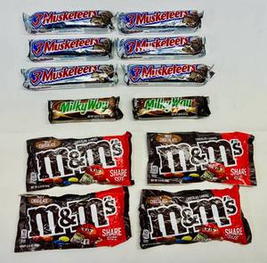 lot 108 image: SSS. 6x & 3Musketeers, 2 Milky Ways &  4x Share Size Plain m&ms