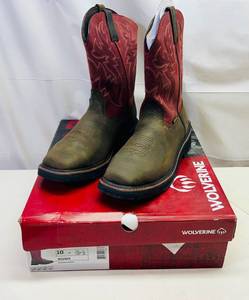 lot 143 image: MM. Size 10 Wolverine Rancher Met Guar