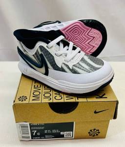 lot 130 image: MM. Size 7C Nike Kyrie 8 (TD) WhiteWhite-Black