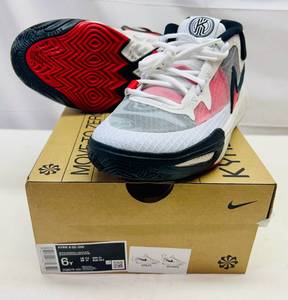 lot 161 image: MM. Size 6Y Nike Kyrie 8 Go (GS) WhiteUniversity Red-Black