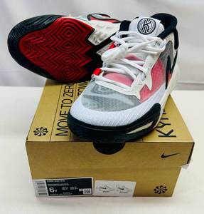 lot 162 image: MM. Size 6Y Nike Kyrie 8 Go (GS) WhiteUniversity Red-Black