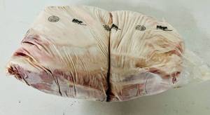 lot 6 image: F. 21.45lbs Bone-in Pork Shoulder Butts-IBP Supreme Trim All Natural