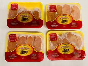 lot 31 image: H. 4pkgs(Approx 6lbs) Boneless Skinless Chicken Breast-Gerber Amish Farms