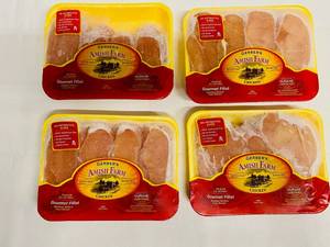 lot 32 image: H. 4pkgs(Approx 6lbs) Boneless Skinless Chicken Breast-Gerber Amish Farms