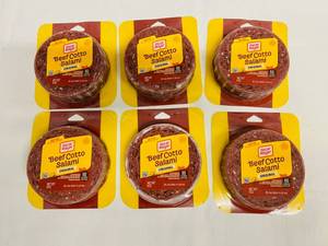 lot 38 image: G. 6x Beef Cotto Salami-Oscar Meyer