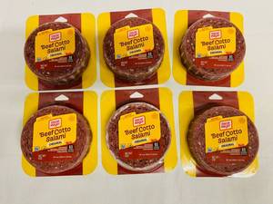 lot 39 image: G. 6x Beef Cotto Salami-Oscar Meyer