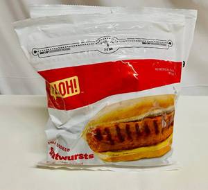 lot 42 image: G.  2x 1lb 3oz Fully Cooked Bratwursts