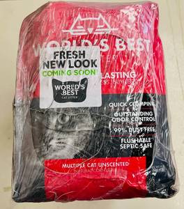 lot 441 image: 3x 8lb bags World Best Cat Litter