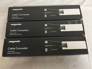 lot 28 image: 3 Ompole Cable Concealer Packs - Gray