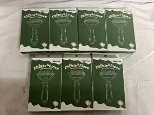 lot 48 image: 7 Double Sided Metal Dog Brushes