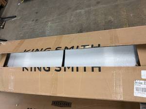 lot 64 image: King Smith 55in Adjustable Sit Stand Desk - Black