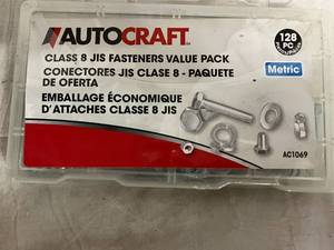 lot 104 image: 128pc Autocraft Class 8 Fastener Pack