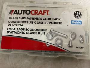 lot 106 image: 128pc Autocraft Class 8 Fastener Pack